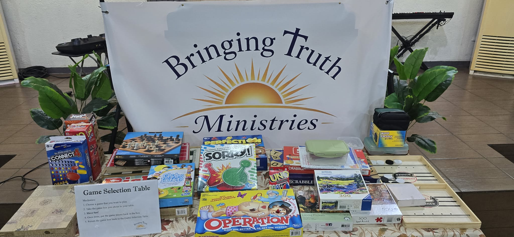 Games and fellowship resources prepared by Bringing Truth Ministries